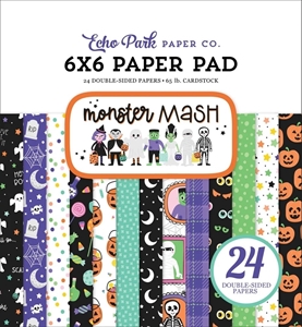 Picture of Echo Park Double-Sided Paper Pad 6"X6" - Monster Mash