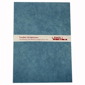 Picture of Lamali Lokta Handmade Paper 100% Cotton Α4 - Blue, 10pcs.