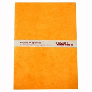 Picture of Lamali Lokta Handmade Paper 100% Cotton Α4 - Orange, 10pcs.