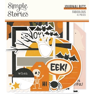 Picture of Simple Stories Διακοσμητικά Εφήμερα Journal Bits & Pieces - FaBOOlous, Journal Bits, 41pcs