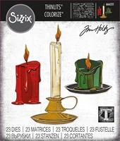 Εικόνα του Sizzix Thinlits Dies Colorize By Tim Holtz Μήτρες Κοπής - Candleshop, 23τεμ.
