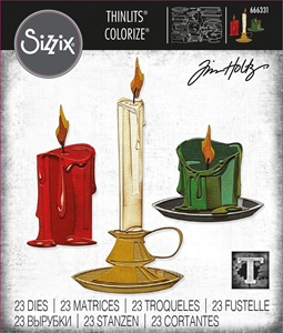 Picture of Sizzix Thinlits Dies Colorize By Tim Holtz Μήτρες Κοπής - Candleshop, 23τεμ.