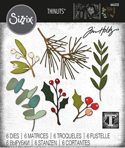Picture of Sizzix Thinlits Dies By Tim Holtz Μήτρες Κοπής - Christmas, Festive Gatherings, 6τεμ.