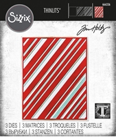 Εικόνα του Sizzix Thinlits Dies By Tim Holtz Μήτρες Κοπής - Christmas, Layered Stripes, 3τεμ.