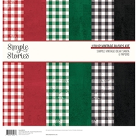 Εικόνα του Simple Stories Συλλογή Χαρτιών Scrapbooking Διπλής Όψης 12"X12" - Simple Vintage Dear Santa, Basics Kit, 6τεμ.