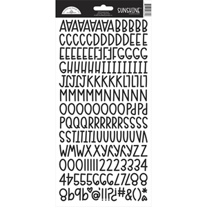 Picture of Doodlebug Sunshine Cardstock Alpha Stickers Αυτοκόλλητα Γράμματα 6"X13" - Beetle Black