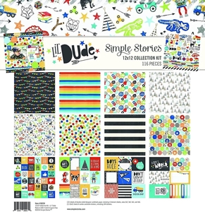 Picture of Simple Stories Collection Kit 12"X12" - Lll' Dude, 116 pcs