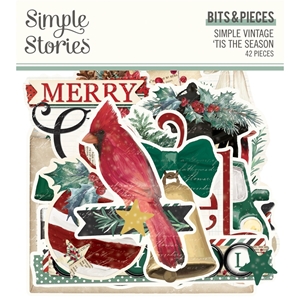 Picture of Simple Stories Διακοσμητικά Εφήμερα Bits & Pieces - Simple Vintage Tis The Season, 42τεμ.