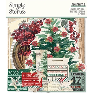 Picture of Simple Stories Ephemera - Simple Vintage Tis The Season, 36pcs