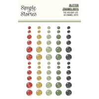 Εικόνα του Simple Stories Enamel Dots Αυτοκόλλητες Πέρλες - The Holiday Life, 60τεμ.