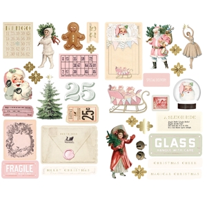 Picture of Prima Marketing Chipboard Stickers - Christmas Market, 35pcs