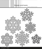 Εικόνα του Simple and Basic Μήτρες Κοπής - Snowflakes, 6τεμ.