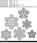 Picture of Simple and Basic Cutting Dies - Snowflakes, 6pcs