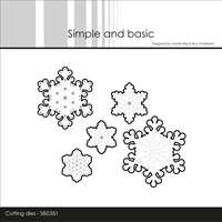 Εικόνα του Simple and Basic Μήτρες Κοπής -  Snowflakes, 5τεμ.