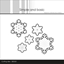Picture of Simple and Basic Cutting Dies - Snowflakes, Outline for SBC165, 5pcs