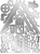 Picture of Crafter's Companion Gemini Shaped Card Base Stamp & Die - Gingerbread House, 51pcs
