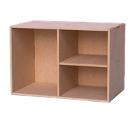 Εικόνα του Studio Light Essential Tools MDF Storage - Κουτί Αποθήκευσης και Οργάνωσης με 3 θέσεις - Nr. 21 Basic Box, Three Boxes