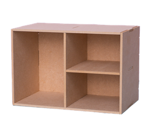 Picture of Studio Light Essential Tools MDF Storage - Κουτί Αποθήκευσης και Οργάνωσης με 3 θέσεις - Nr. 21 Basic Box, Three Boxes