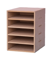 Εικόνα του Studio Light Essential Tools MDF Storage - Μικρό Κουτί Αποθήκευσης & Οργάνωσης με Ράφια -  Nr. 19 Half Box Shelves