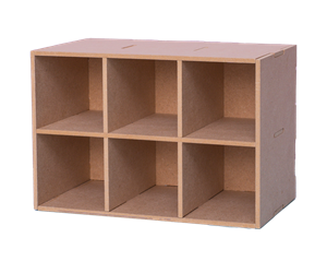 Picture of Studio Light Essential Tools MDF Storage - Κουτί Αποθήκευσης και Οργάνωσης με 6 Θέσεις - Nr. 15 Basic Box Mini Compartments 