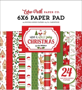 Picture of Echo Park Double-Sided Paper Pad 6"X6" - Have A Holly Jolly Christmas
