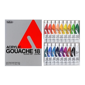 Picture of Holbein Acrylic Gouache School Set - 18 Colors