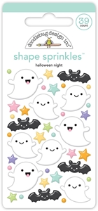 Picture of Doodlebug Design Shape Sprinkles - Sweet & Spooky, Halloween Night, 39pcs