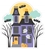 Picture of Doodlebug Design Doodle Waterproof Sticker - Sweet & Spooky, Haunted Manor