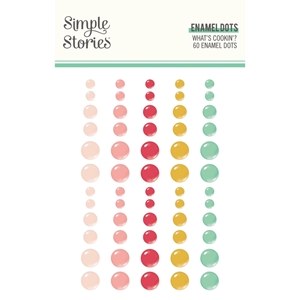 Picture of Simple Stories Enamel Dots - What's Cookin'?, 60pcs