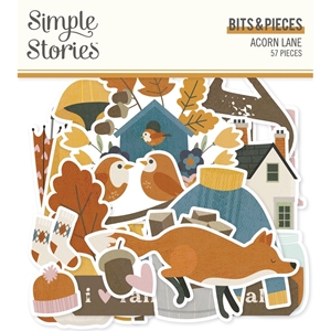 Picture of Simple Stories Διακοσμητικά Εφήμερα Bits & Pieces - Acorn Lane, 57pcs
