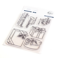 Εικόνα του Pinkfresh Studio Clear Stamps Σετ  Διάφανες Σφραγίδες 4" x 6" - Christmas Presents, 6τεμ.