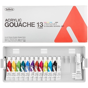 Picture of Holbein Acrylic Gouache School Set - 13 Colors