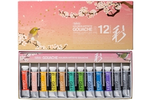 Picture of Holbein Irodori Artist Gouache - Traditional Colors of Japan, Spring, 12 Colors