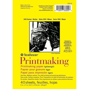 Picture of Strathmore Series 300 Printmaking Paper Pad 5" x 7" - Μπλοκ για Τεχνικές Printmaking