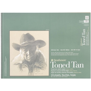 Picture of Strathmore Series 400 Sketch Paper Pad Μπλοκ Ζωγραφικής 18" x 24" - Toned Tan