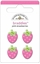Εικόνα του Doodlebug Design Braddies Αυτοκόλλητα Brads - Pink Strawberries, 4 τεμ.