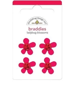 Picture of Doodlebug Design Braddies - Ladybug Blossoms, 4 pcs.
