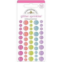 Εικόνα του Doodlebug Design Διακοσμητικά Αυτοκόλλητα Glitter Sprinkles - Birthday Girl, 45τεμ.