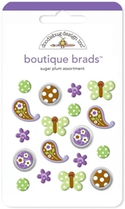 Picture of Doodlebug Design Boutique Brads - Sugar Plum,18pcs.