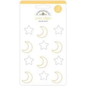 Picture of Doodlebug Design Cute Clips Συνδετήρες - Stars & Moons, 12τεμ.