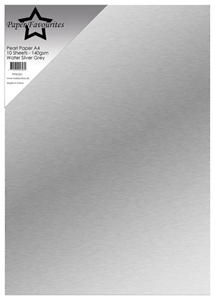 Picture of Paper Favourites Double-Sided Pearl Paper Περλέ Χαρτί Διπλής 'Οψης A4 - Water Silver Grey, 10τεμ.