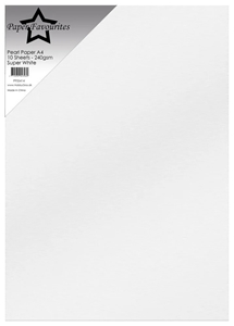 Picture of Paper Favourites Double-Sided Pearl Paper Περλέ Χαρτί Διπλής 'Οψης A4 - Super White, 10pcs