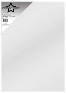 Picture of Paper Favourites Double-Sided Pearl Paper Περλέ Χαρτί Διπλής 'Οψης A4 - Ice White, 10pcs