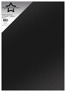 Picture of Paper Favourites Double-Sided Pearl Paper Περλέ Χαρτί Διπλής 'Οψης A4 - Black, 10pcs