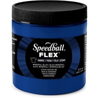 Εικόνα του Speedball Flex Screen Printing Fabric Ink Μελάνι Μεταξοτυπίας 8oz - Mineral Blue