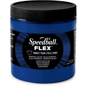 Picture of Speedball Flex Screen Printing Fabric Ink 8oz Mineral Blue