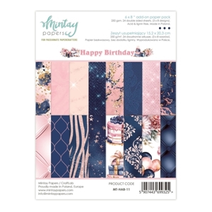 Picture of Mintay Papers Add-On Paper Pad 6"x8" - Happy Birthday