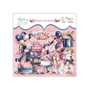 Picture of Mintay Papers Paper Ephemera - Happy Birthday, 60pcs