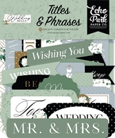 Εικόνα του Echo Park Wedding Bells Διακοσμητικά Cardstock Εφήμερα - Titles & Phrases, 32τεμ.