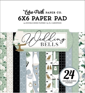 Picture of Echo Park Wedding Bells Double-Sided Paper Pad 6"X6" 